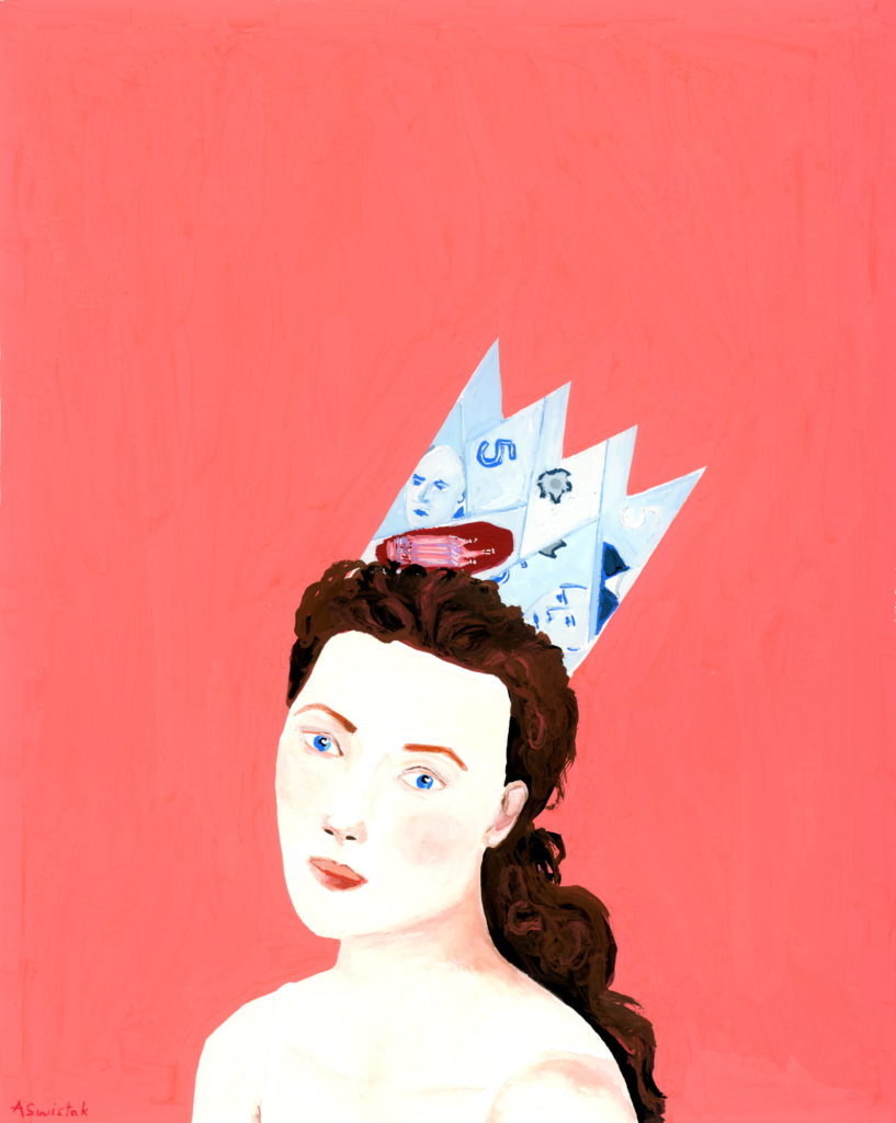 Five Dollar Paper Crown Giclée Portrait Art Print Alexandra Swistak