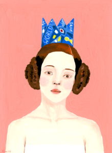 Brave New World Girl Giclée Art Print From Miniature Original Portrait Alexandra Swistak