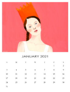 Portraits Desk Calendar 2021 Giclée Fine Art Quality Alexandra Swistak