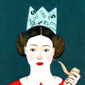 Girl with Crown Pipe by Alexandra Swistak Crown and Pipe Portrait