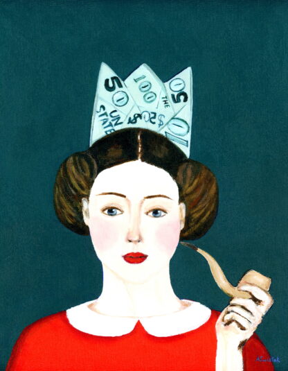 Girl with Crown Pipe by Alexandra Swistak Crown and Pipe Portrait