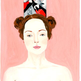 "Original Handmaid's Tale Crown" Painting by Alexandra Swistak Girl with Handmaid’s Tale Crown Giclée Art Print