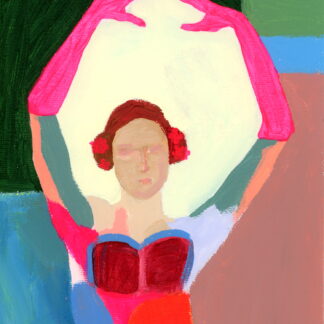 La Petite Danseuse Pink Gloves Abstract Abstract Giclée Art Print by Alexandra Swistak