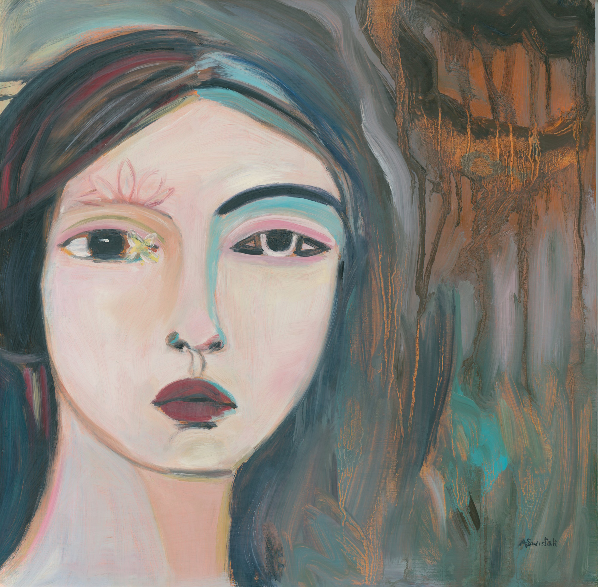 Oracle of Delphi, Contemporary Abstract Pop Art Portrait Giclée Fine Art Print