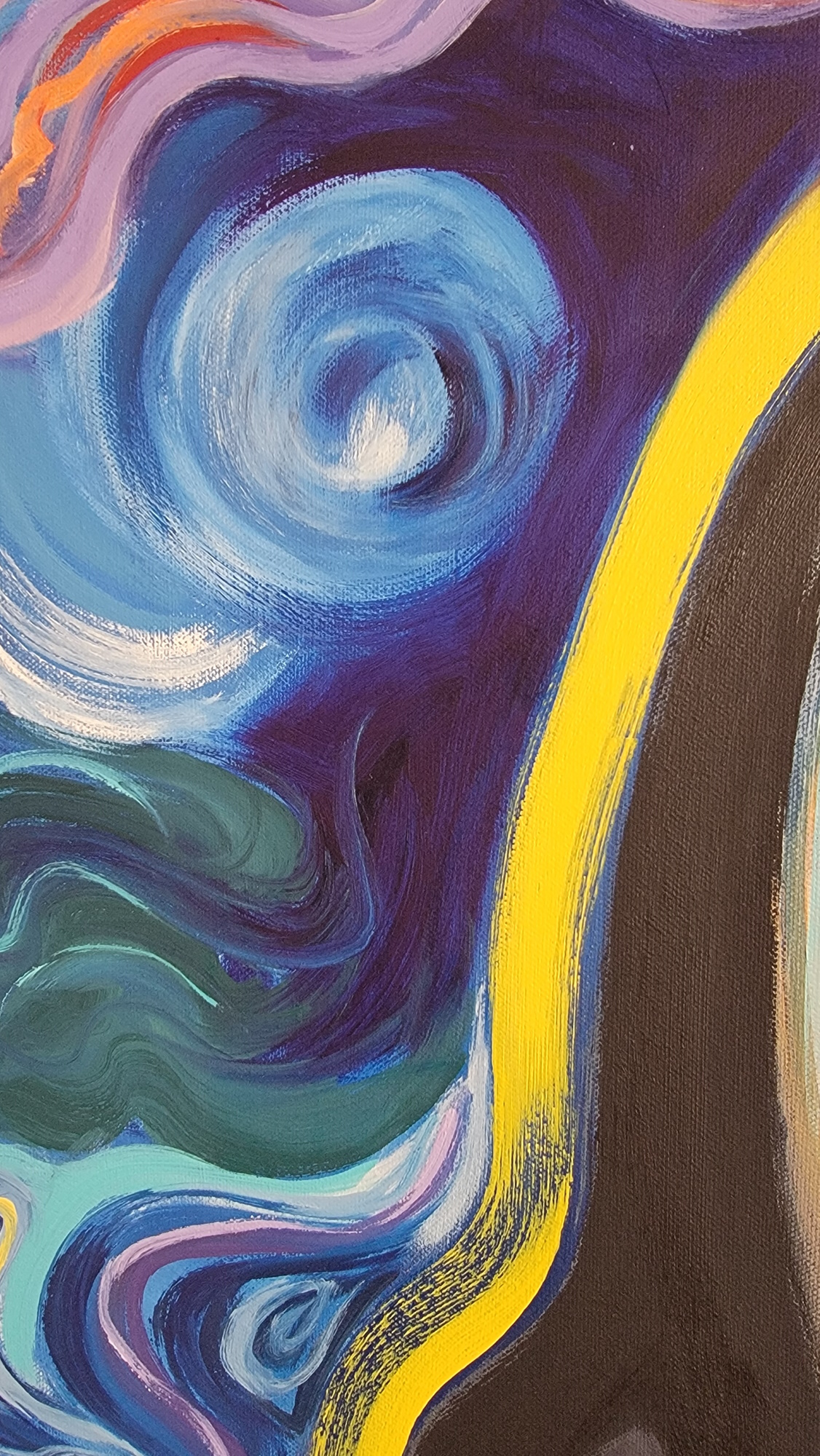 Mother and Child, Abstract Oil Painting by Alexandra Swistak - Image 2