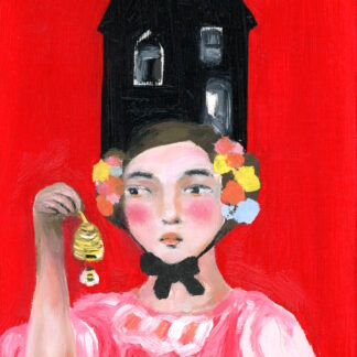 Beekeepers Daughter, Inseparable II Mid Century Modern Portrait by Alexandra Swistak