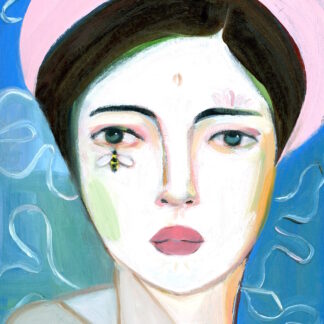 Contessina Abstract Portrait Oil Painting by Alexandra Swistak