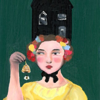 Beekeepers Daughter, Impressionist Portrait Oil Painting by Alexandra Swistak